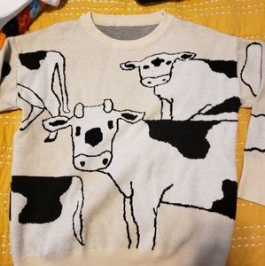 Cute cow sweater